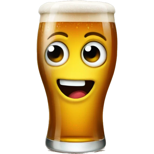 Beer in wooden glas  emoji