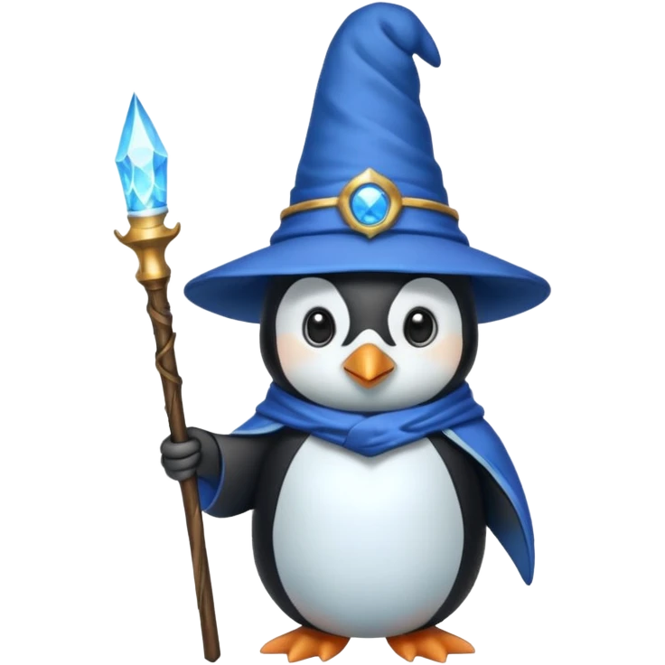 Penguin Wizard emoji