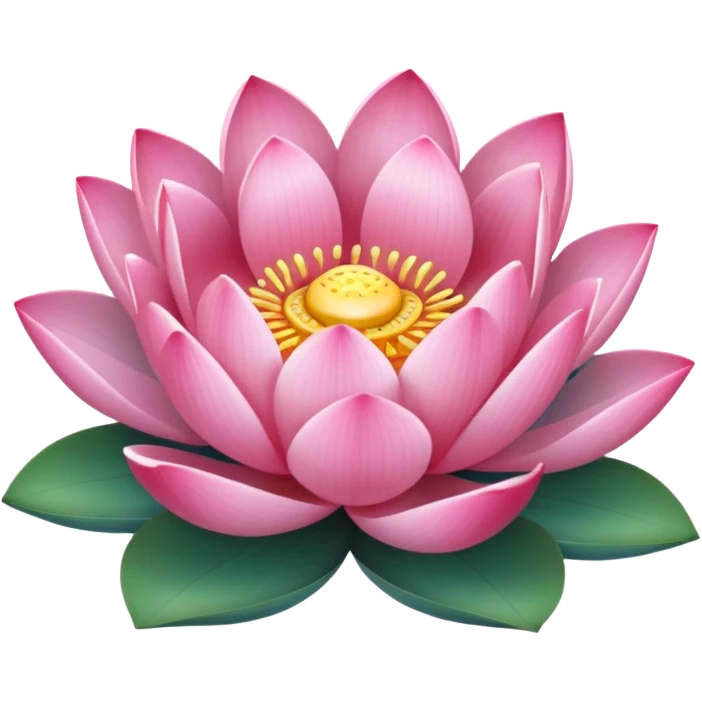 Pink lotus emoji