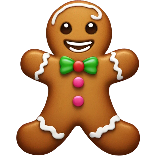 gingerbread man emoji