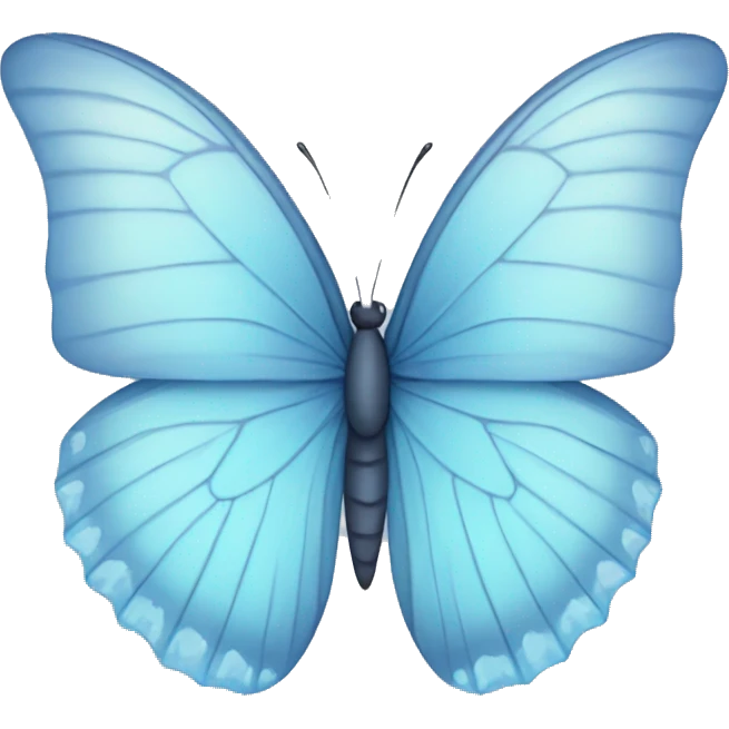 pastel blue butterfly emoji