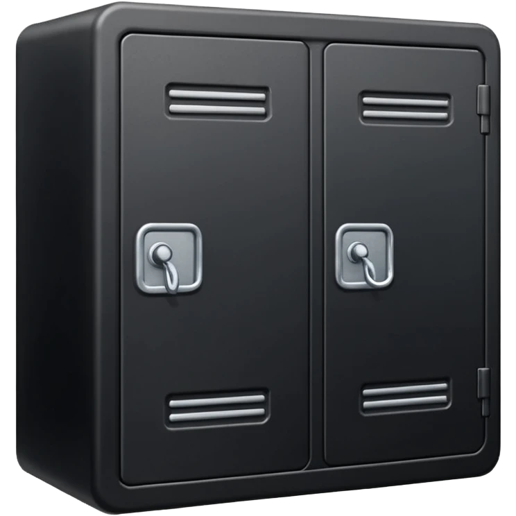 locker black emoji