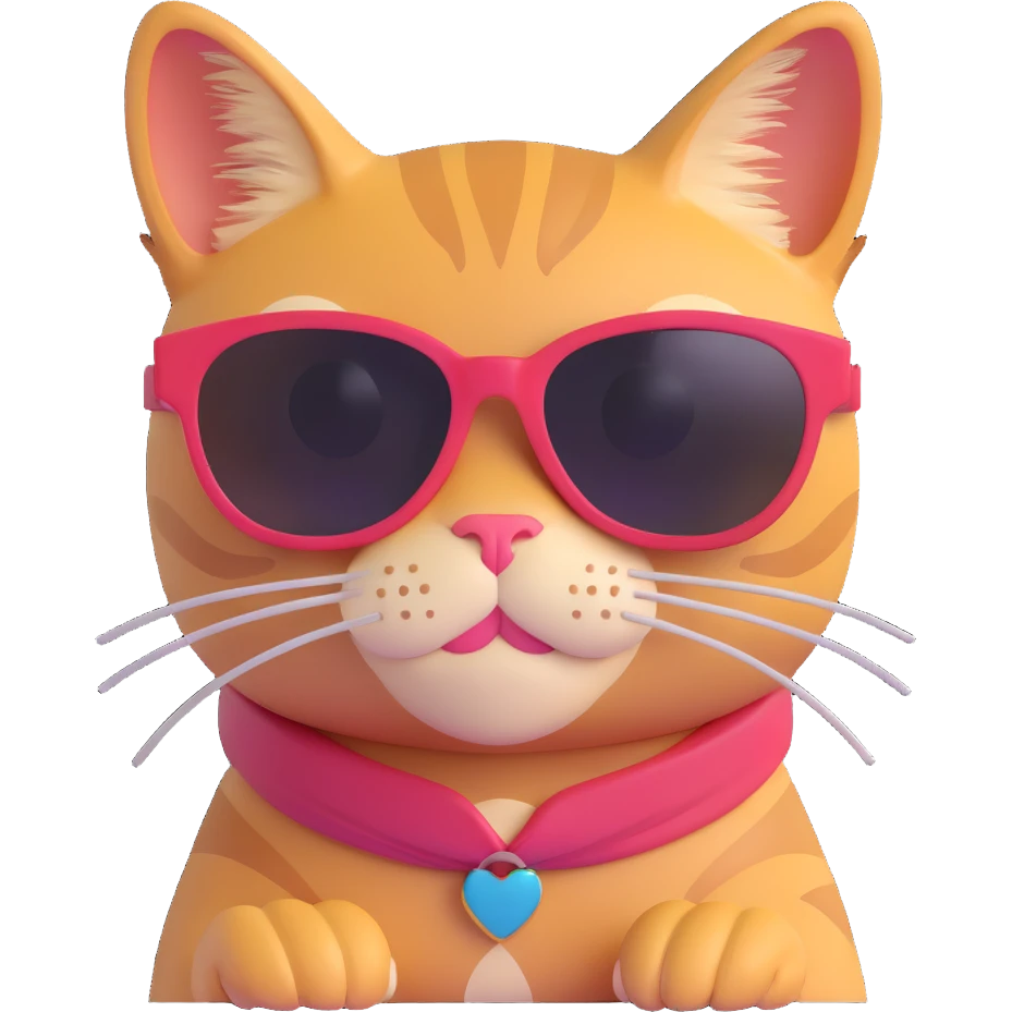 cat wearing sunglasses emoji