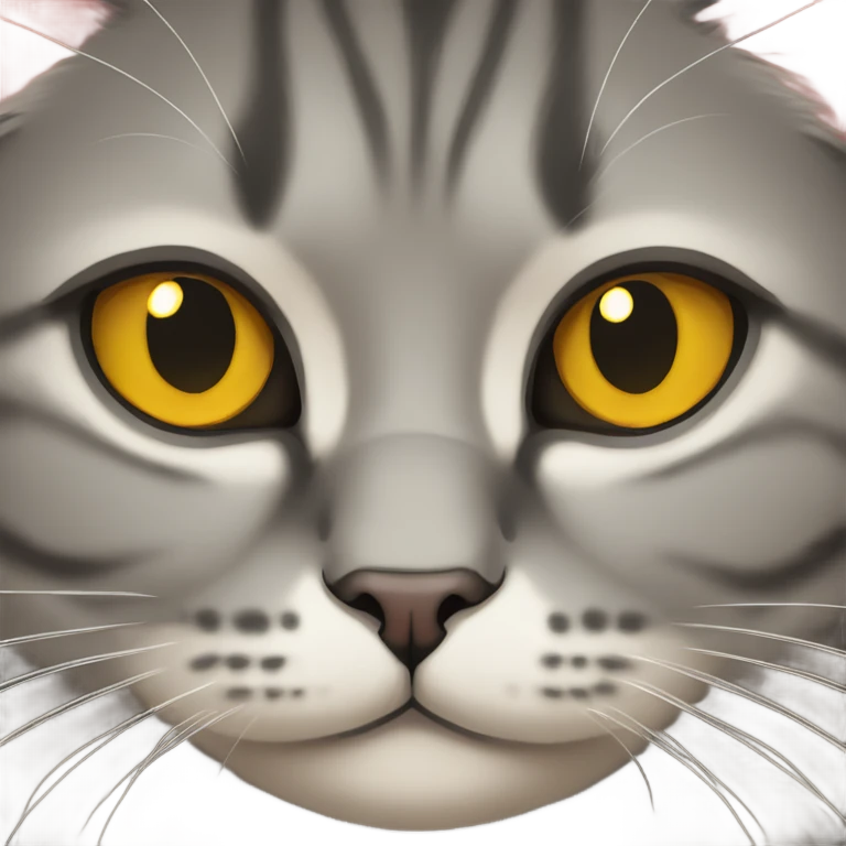 british cat with ochre eyes  emoji