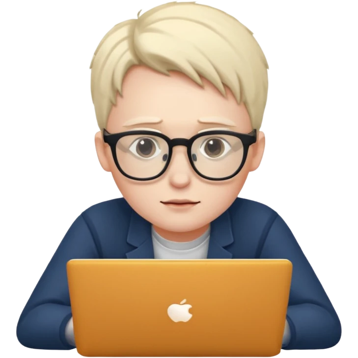student studying with laptop emoji