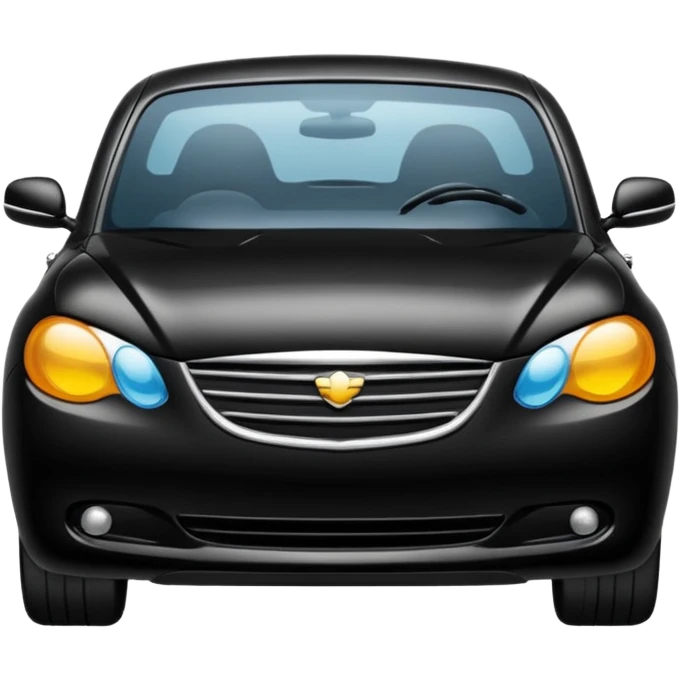 I want emoji with black car that face is in right side emoji