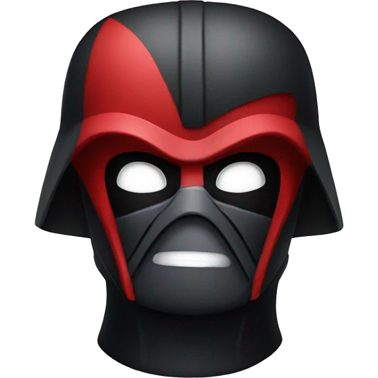 Darth Vader and deadpool mix emoji
