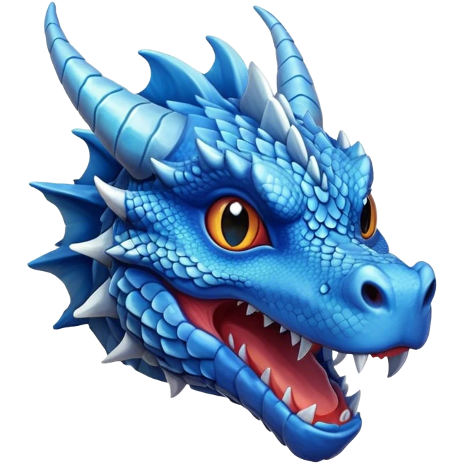 cute blue dragon head 280x280 emoji