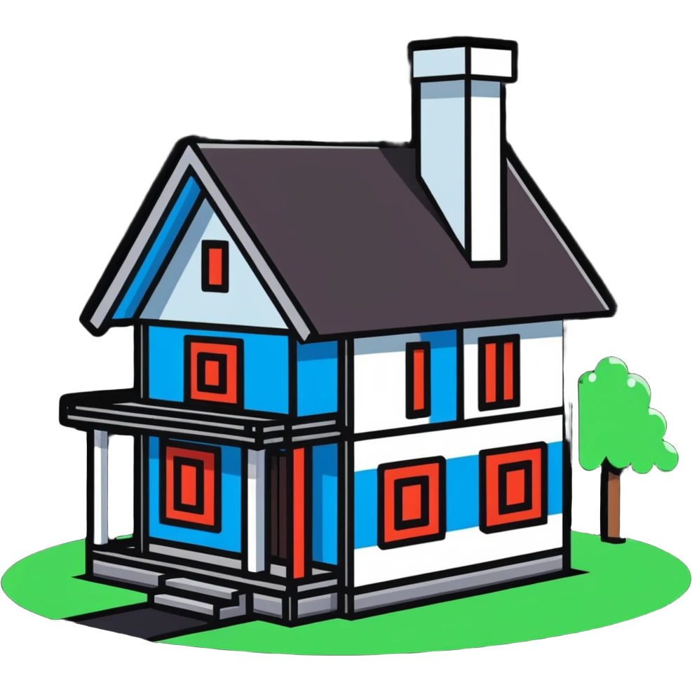 Minecraft house emoji