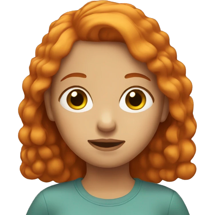 Girl with ginger hair  emoji
