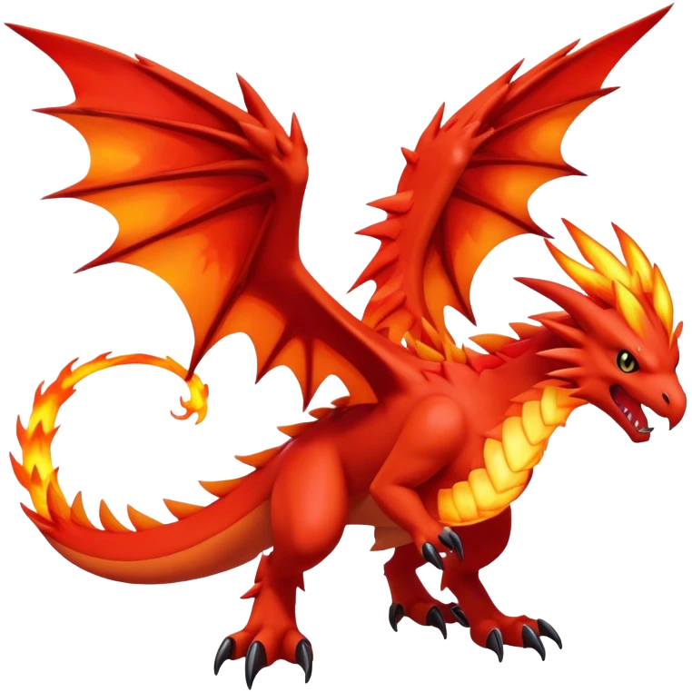 Dracofeu Pokémon emoji