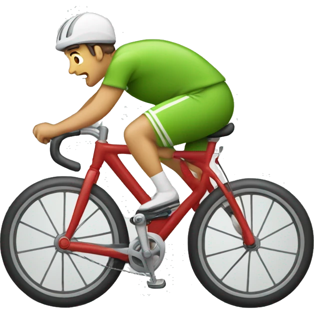 nageur sur un velo emoji