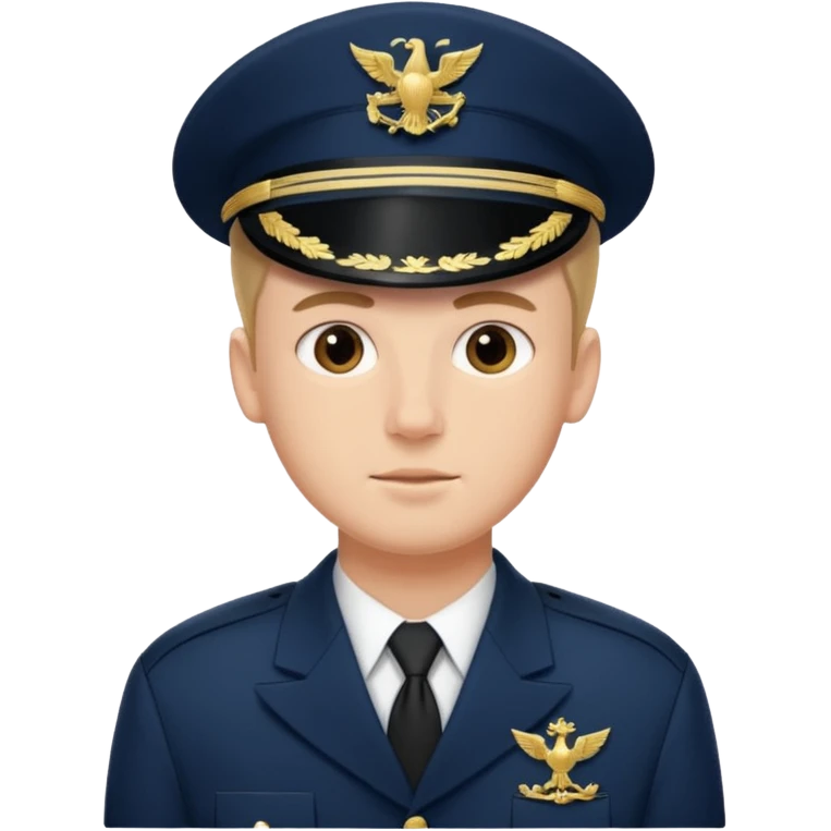 male navy soldier, bulgy face. emoji