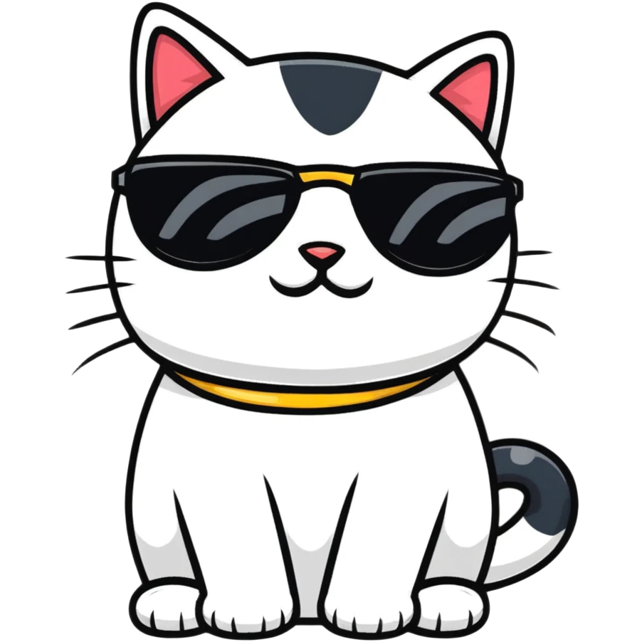cat wearing sunglasses emoji