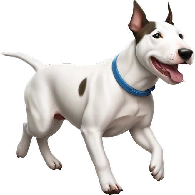 Bull terrier che corre emoji