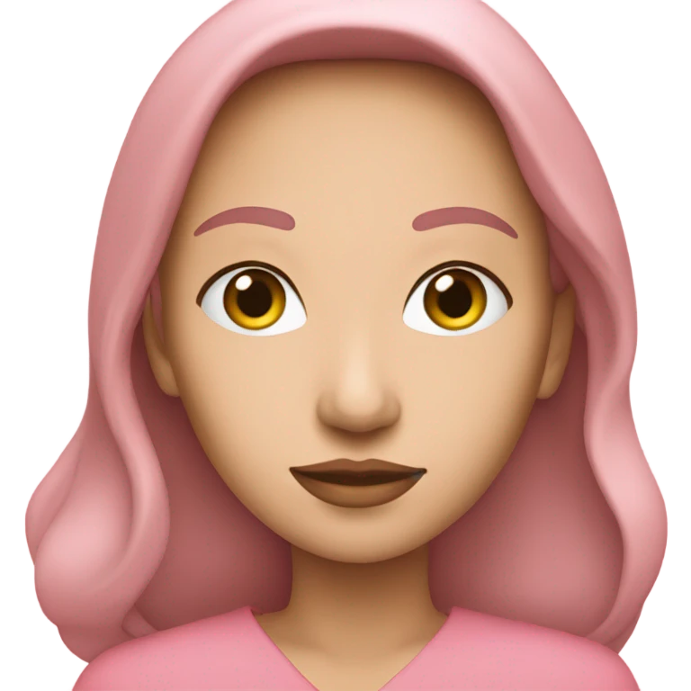 Une femme rose emoji