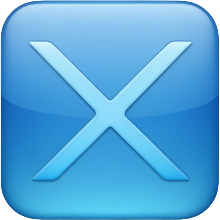blue check mark emoji with subtle gradient in Apple iPhone style emoji