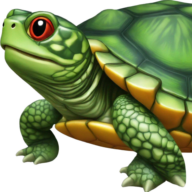 Red-eared slider turtle emoji