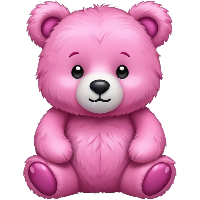 Pink bear emoji