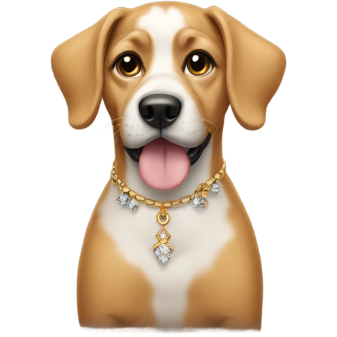 dog with earrings emoji