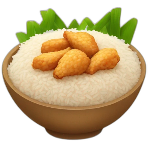 Rice with Chicken emoji