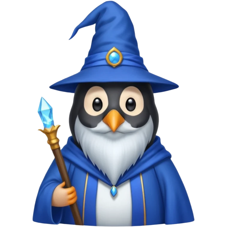 Penguin Wizard emoji