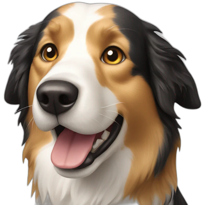 border collie golden retriever dog emoji