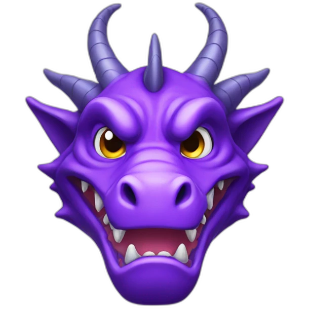 purple dragon head emoji
