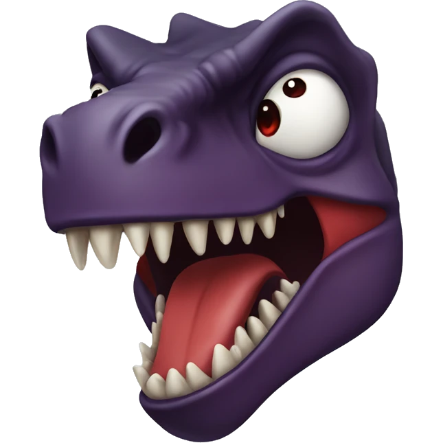 A vampire t-Rex  emoji