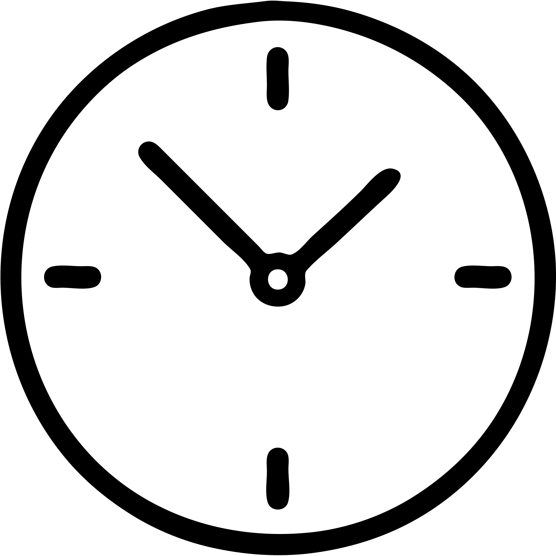 minimalist black outline clock emoji