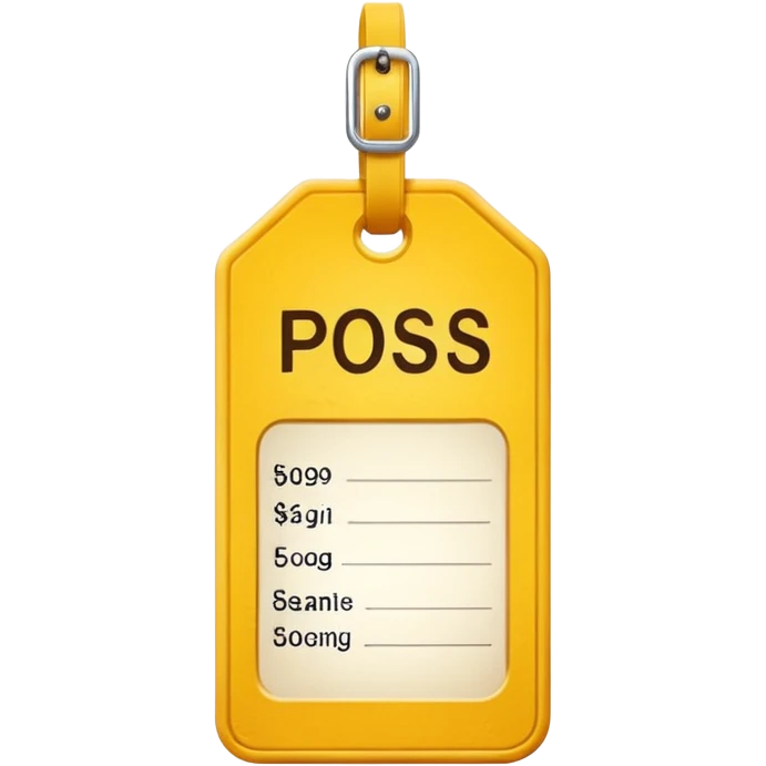  yellow white Price tag emoji