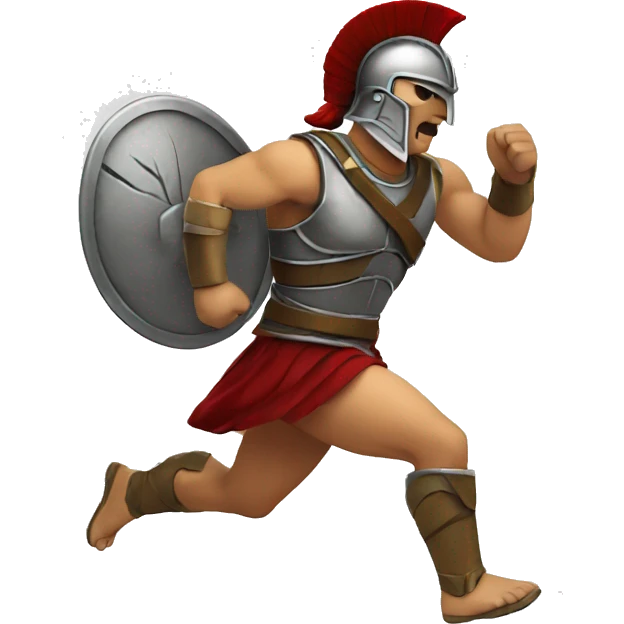 running spartan fighter emoji