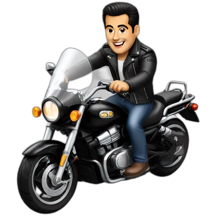 salman khan riding motorcycle emoji