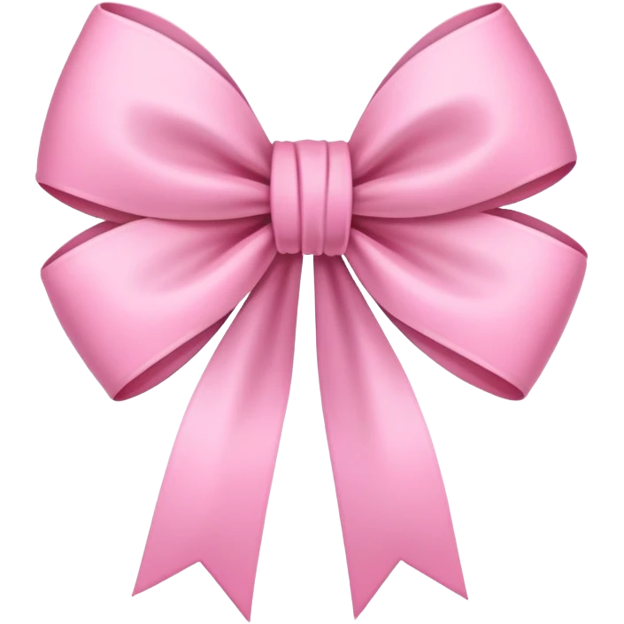 Pink flowers with a bow  emoji