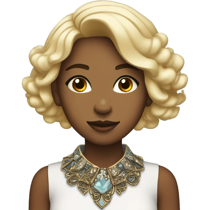 Girl with collar emoji