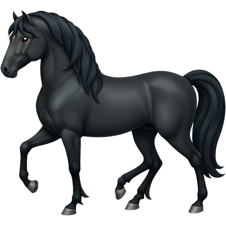 Black Spaniard horse  emoji