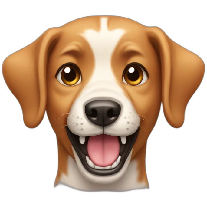 Dog with teeth emoji