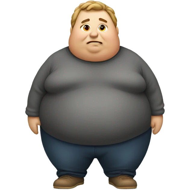 Fat person emoji