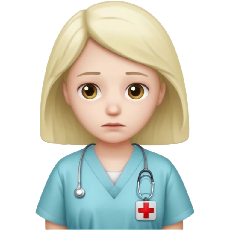 sad person in hospital emoji
