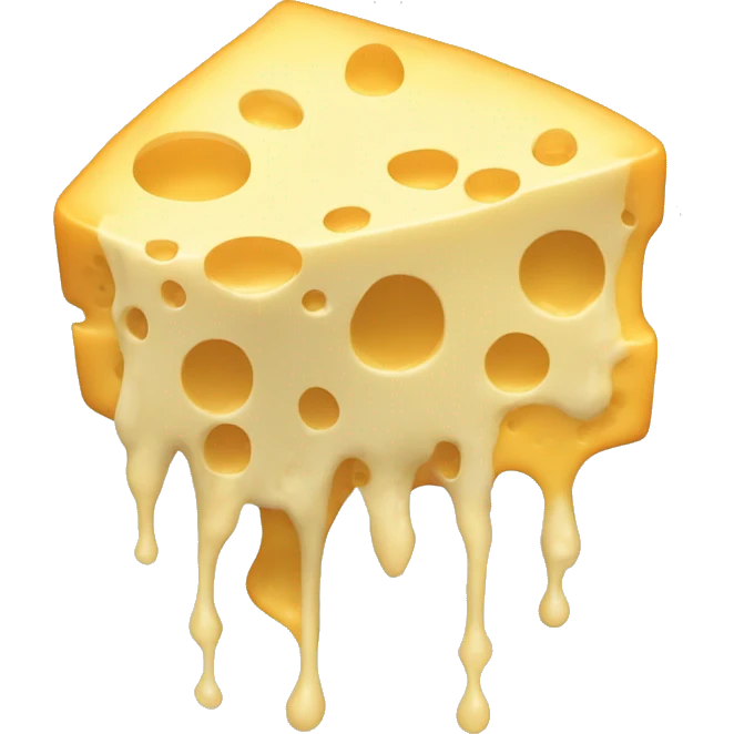 very drippy cheese  emoji