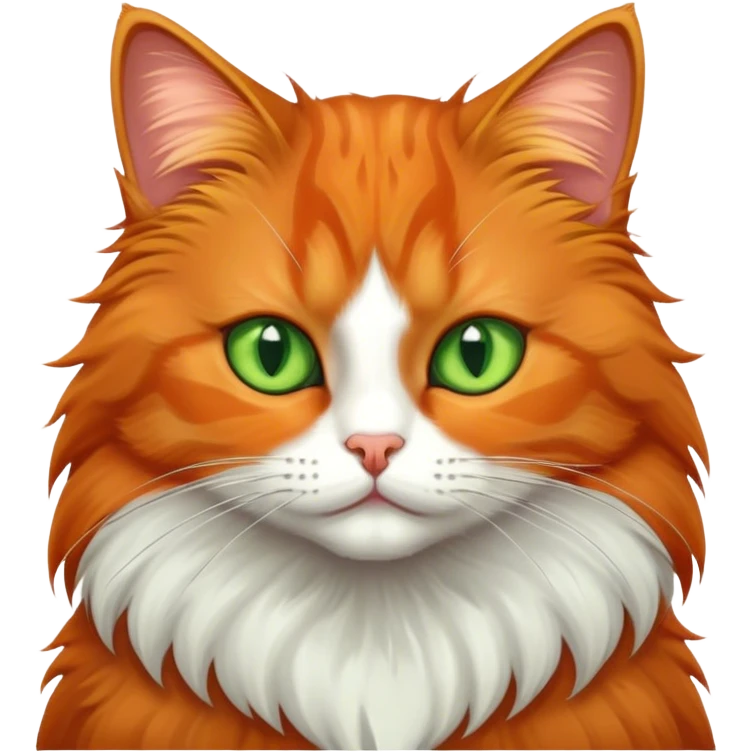 Orange and black cat emoji