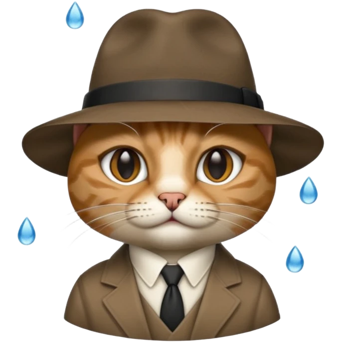 cat mafia corleone rain emoji