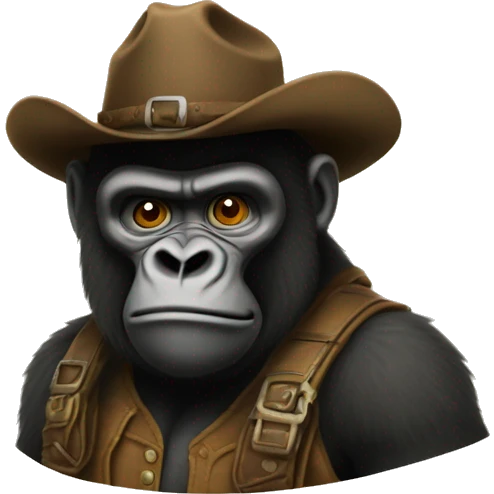 gunslinger gorila emoji