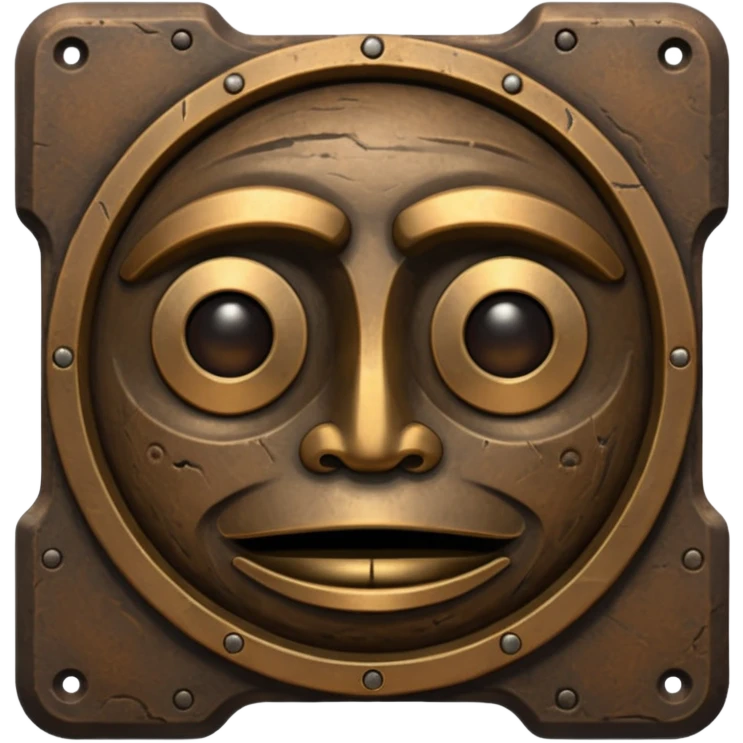 anthromorphic bronze artifact emoji