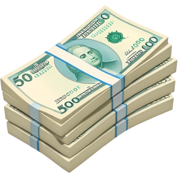 one pack 500 thousand tenge emoji