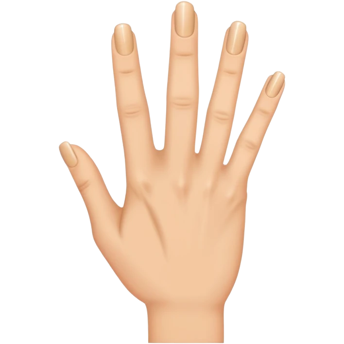 Right hand missing ring finger  emoji