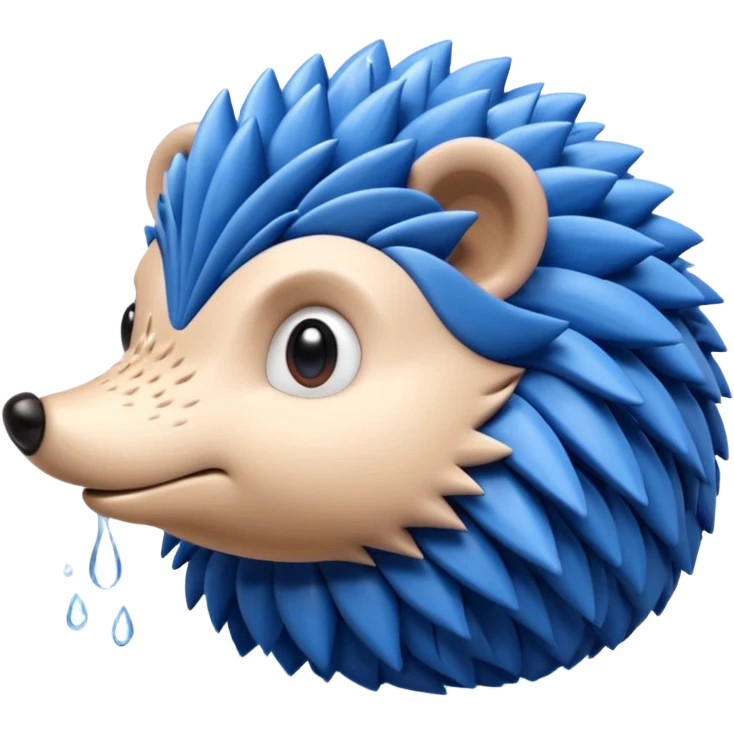 water bender hedgehog emoji