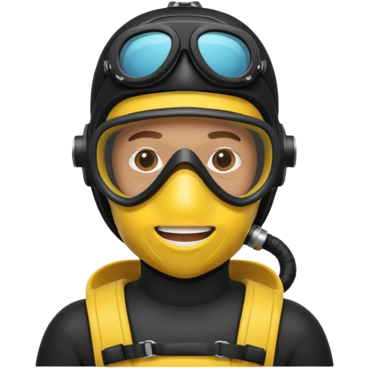 man with scuba mask   emoji