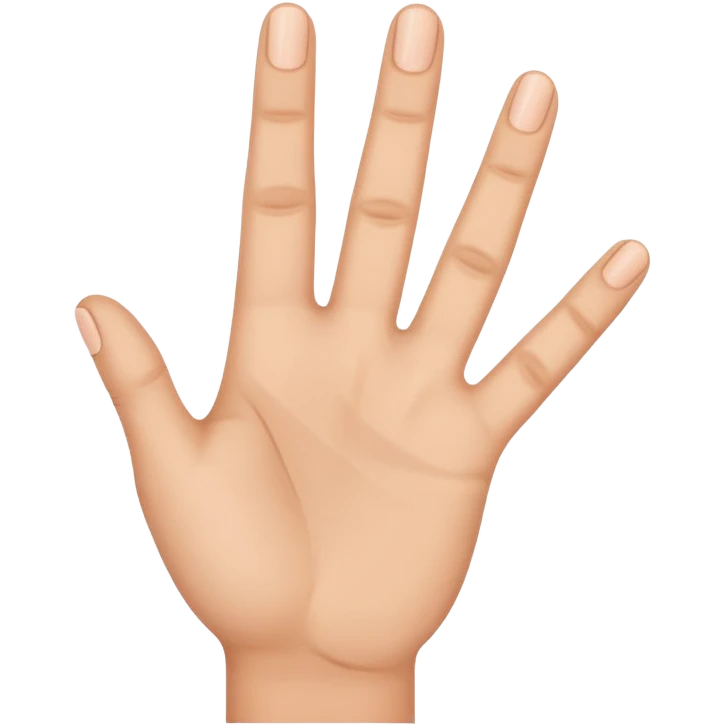A hand holding up 3 fingers with the thumb emoji