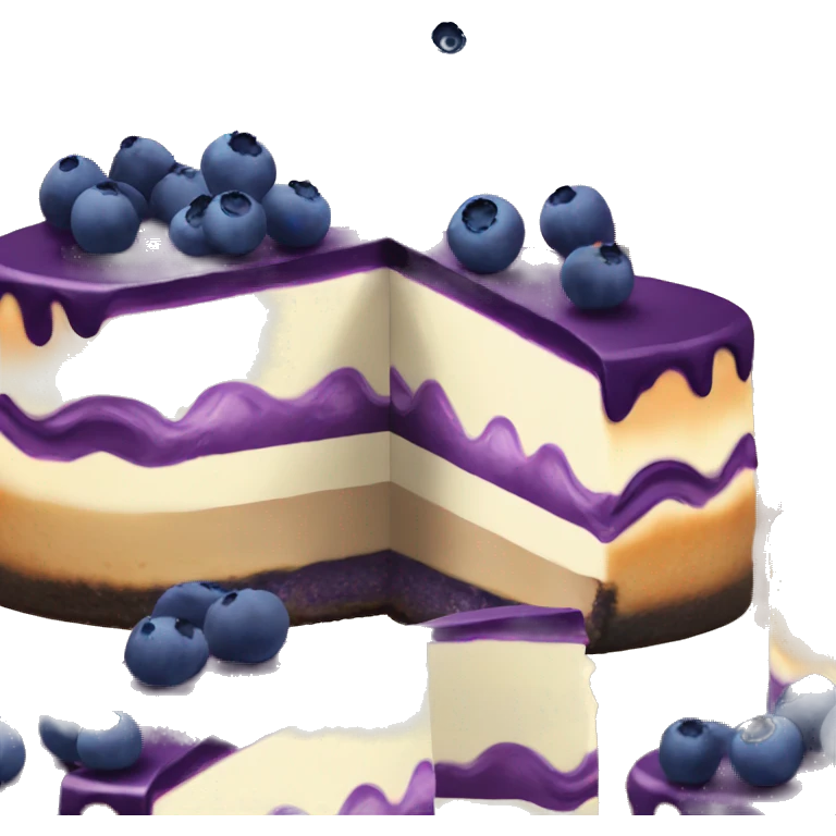 Blueberry cheesecake  emoji